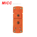 Conector hembra MICC naranja mini Omega